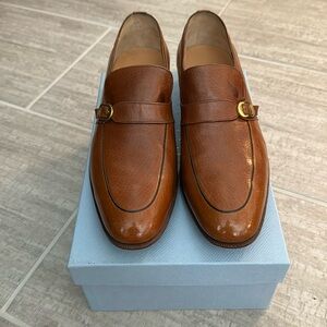 Salvatore Ferragamo brown men’s loafers. Like new!